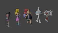 All characters walk test