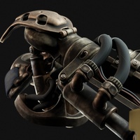 機器手臂著色 在製品 - 特寫渲染