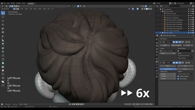 Timelapse: Hair Retopology