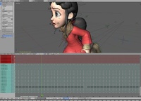 基於春天骨的頭髮模擬測試