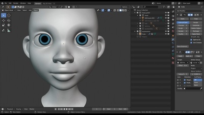 Modelling the inner Head & transferring Details