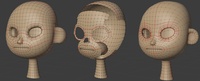 Ellie head progression - retopo