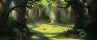 mushroom grove concept painting 2