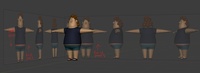 Phil clothing WIP, image guides - retopo