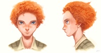 Testing dapper Victor: curly head