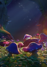 Cloud thumbnail poster: lighting adjustments