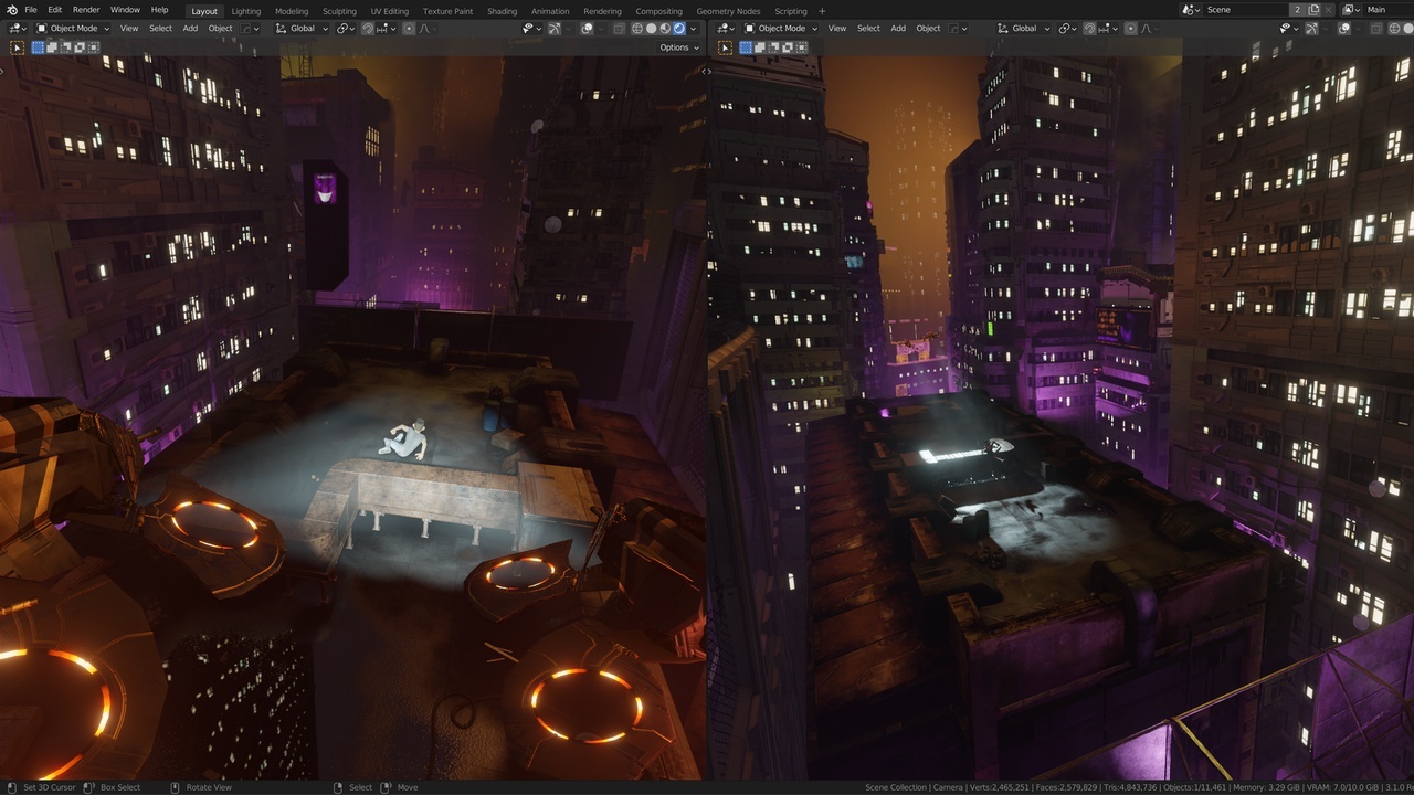 Snow Parkour Animation