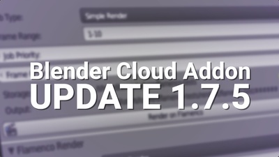 Blender Cloud Add-on 1.7.5 released