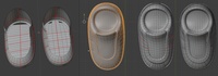 Rex shoe, wip - retopo
