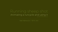 Running Sheep Shot