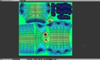 Franck the Caterpillar's body UV mapped