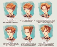 Testing dapper Victor: ginger hair & face styles