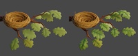 Oak Leaves Shading