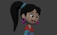 Ellie facial rig test 'smile'