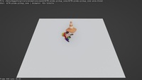 Picking up the cone animation