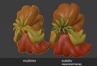 Victoria hair - retopo