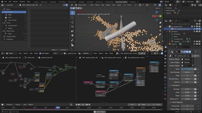Geometry Nodes Particle Emission from Cracks