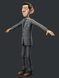 Test render - Agent body fully textured