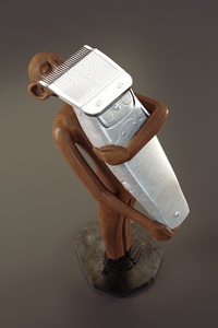 Figurine with Hairclipper