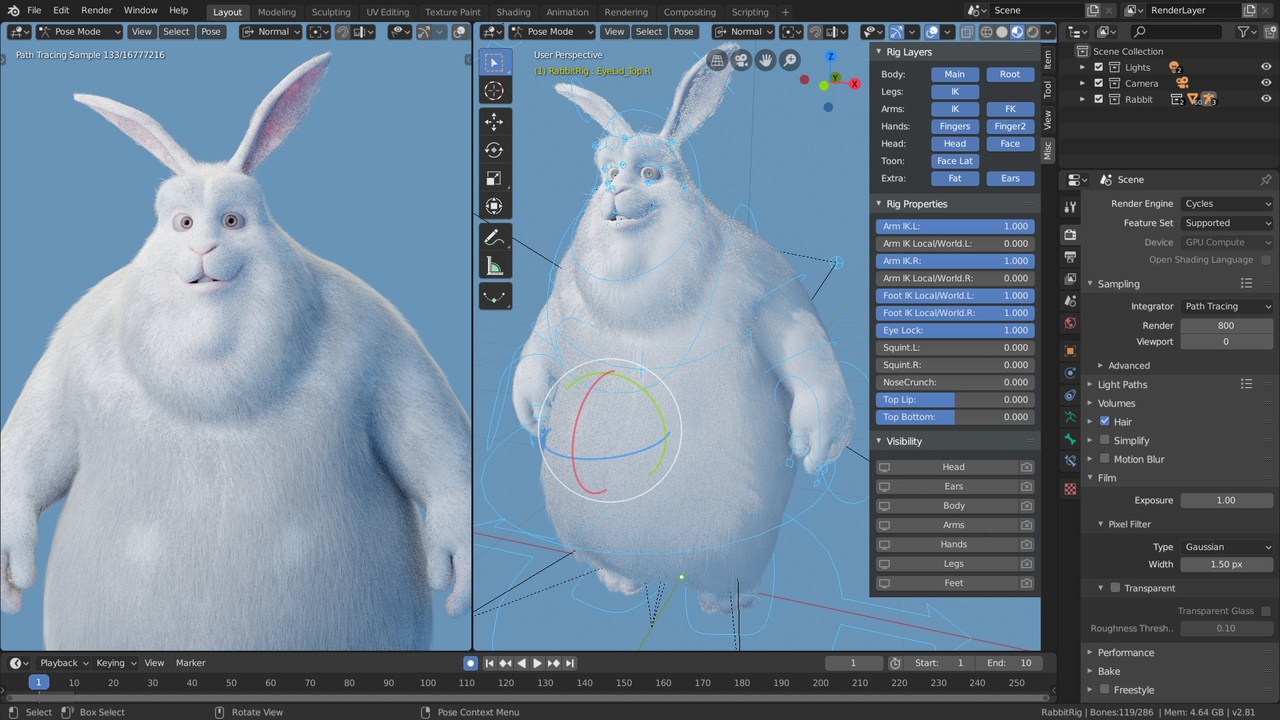 Bunny - Character Rig - Blender Studio