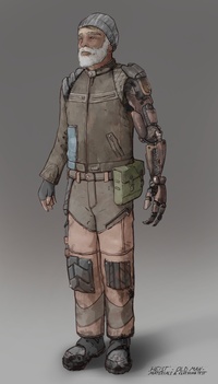 埃納爾 - 服裝研究（著色）