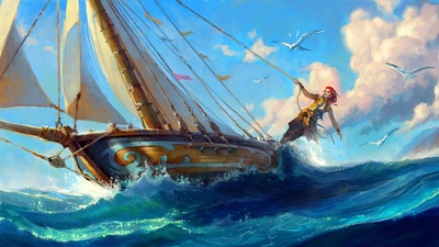 Style Frame - Boat Sailing