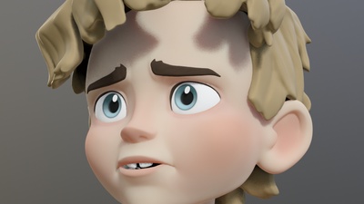 Expression sculpt: concerned