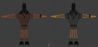 Rex deleted body under clothing - retopo