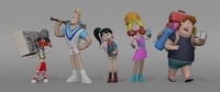 Press Character Lineup - Teens WIP
