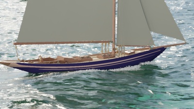 Sailing Boat - Gold