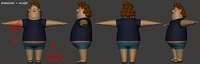 Phil clothing, Matthew's drawover - retopo