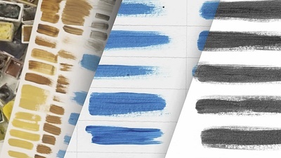 Oil painting brushes for Project Gold