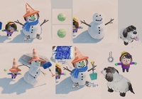 Snowman Paintover and Asset Design