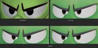 Sprite eyebrows - evil