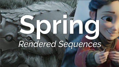 Spring: First rendered sequences