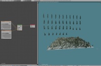 Pine tree cards (Blender example file)