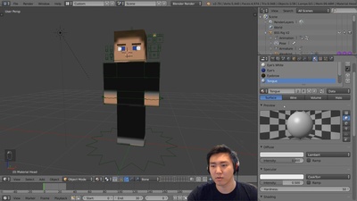 03 - Choosing a skin (Blender Render)
