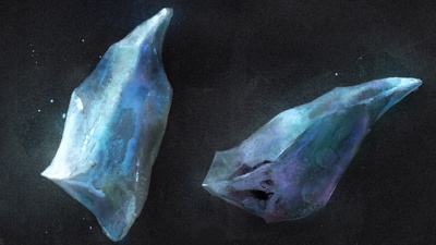 Watercolor/Acrylic Ink Ice Chunks