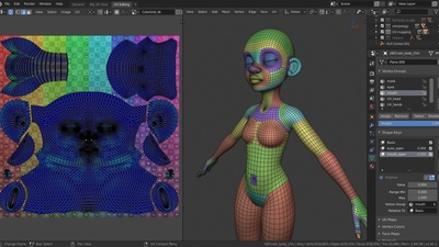 Rain - File 4: Retopology & UV mapping